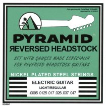Pyramid Nickel Plated Strings Set for Electric Guitar with Reversed Headstock Light 9.5-47
