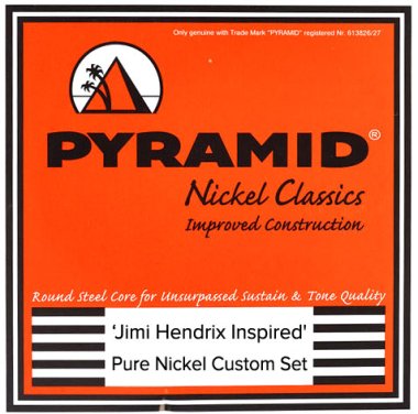 Pyramid Pure Nickel 'Jimi Hendrix Inspired' Custom Set 10-38, Full Set