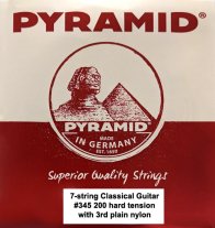 Pyramid Silver Plated Classical 7 String HT Guitar Strings, Full Set