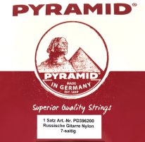 Pyramid Silver Plated Russian 7-String Nylon PD396 200 Carbon 3rd, Set