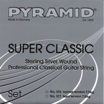 Pyramid Sterling Silver Super Classic HT Guitar Strings, Full Set
