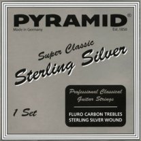 Pyramid Sterling Silver with Carbon Trebles MT Guitar Strings Full Set