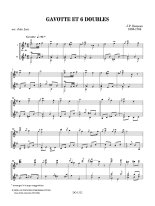 Rameau arr. by Luiz | Gavotte et 6 doubles for 2 guitares
