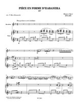 Ravel | Piece en forme d'habanera for mandolin and piano