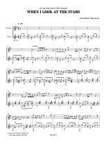 Raymond | When I Look at the Stars for guitar and clarinet