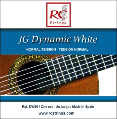 RC Strings DW90 JG Dynamic White NT Classical Strings with extra 4th