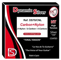 RC Strings Dynamic Silver with Nylon 1st and Carbon 2+3 HT, Full Set