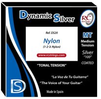 RC Strings Dynamic Silver with Nylon Trebles MT, Full Set