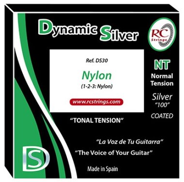RC Strings Dynamic Silver with Nylon Trebles NT, Full Set