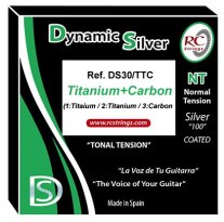RC Strings Dynamic Silver with Titanium 1+2 Carbon 3rd NT, Full Set