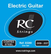 RC Strings EG90 Coated Steel Electric Guitar Strings, 9-37