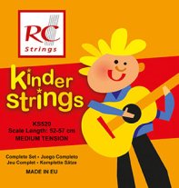 RC Strings Kinder Guitar Strings KS520 Medium Tension (52-57cm), Full Set