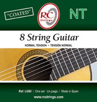 RC Strings LG80 Normal Tension Classical Guitar 8 String, Full Set