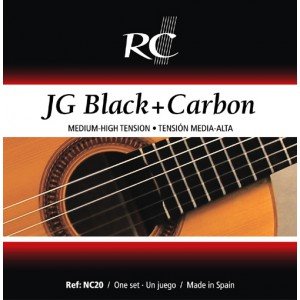 RC Strings NC20 JG Black and Carbon Normal Tension, Full Set
