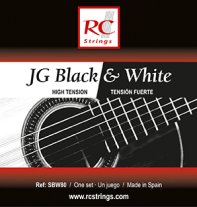 RC Strings SBW80 JG Black and White High Tension, Full Set