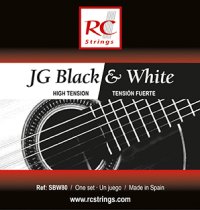 RC Strings SBW80 JG Black and White High Tension, Full Set RC Strings SBW80 JG Black and White High Tension, Full Set