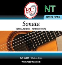 RC Strings SN10T Sonata MHT Classical Guitar Strings, TreblePak
