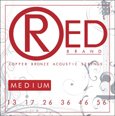 RED Brand 7313 Copper Bronze Acoustic Guitar Strings Medium 13-56