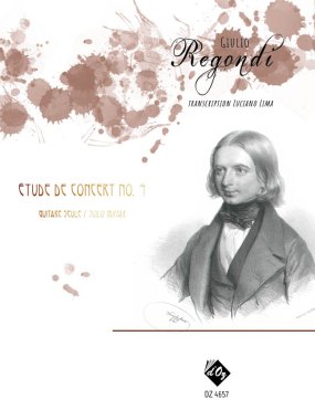 Regondi arr. by Lima | Etude de concert No. 4 for solo guitar
