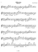 Richard | Offertoire (Offertory) for Solo Guitar PDF Download