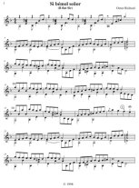 Richard | Si Bémol Señor (B Flat Sir) for Solo Guitar PDF Download