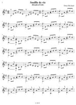 Richard | Souffle de vie (Breath of Life) for Solo Guitar PDF Download