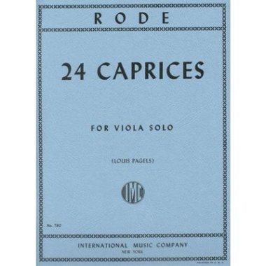 Rode | 24 Caprices for viola solo