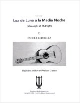 Rodriguez | Luz de Luna a la Media Noche for solo guitar