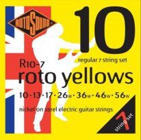 Rotosound R10-7 Roto Yellows Regular Electric Guitar Strings 10-56