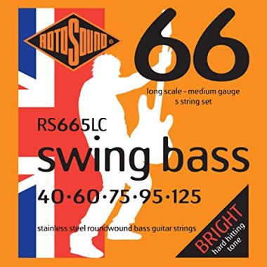 Rotosound RS665LC Swing Bass 5-String Set 40-125, Stainless