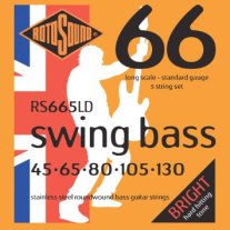 Rotosound RS665LD Swing Bass 5-String Set 45-130, Stainless