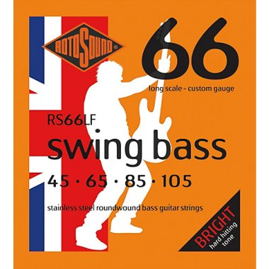 Rotosound RS66LF Swing Bass 4-String Set 45-105, Stainless