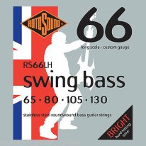 Rotosound RS66LH Swing Bass Drop Zone 4-String Set 65-130, Stainless