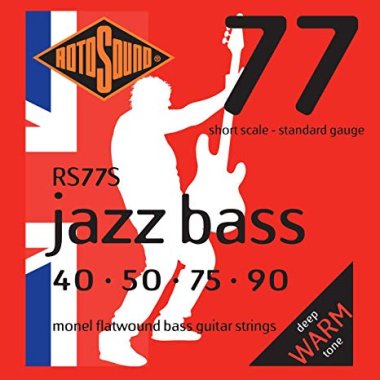 Rotosound RS77S Jazz Bass Monel Flat Wound, Short Scale 40-90