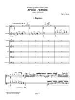 Roux | Apres l'exode (score) for 2 guitars and orchestra