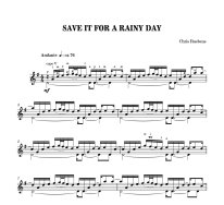 Ruebens | Save It for a Rainy Day for solo guitar