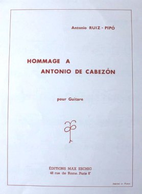 Ruiz | Hommage a Antonio de Cabezon for solo guitar