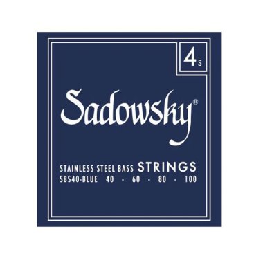 Sadowsky Blue Label Bass String Set - Stainless Steel-4 String - 040 - 100