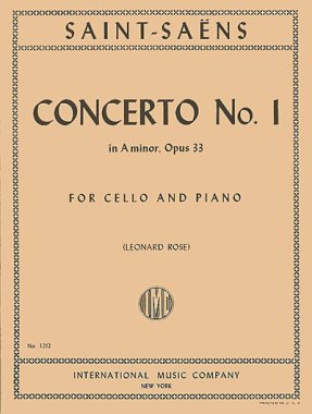 Saint-Saens | Concerto No. 1 in A minor, Op 33 for cello and piano