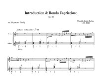 Saint-Saens | Introduction & Rondo Capriccioso for guitar & violin