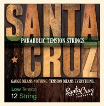 Santa Cruz Parabolic 12 String Acoustic Guitar Strings, Low Tension