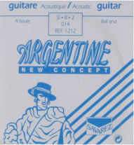 Savarez 1212 Argentine Ball End, .014 B single string