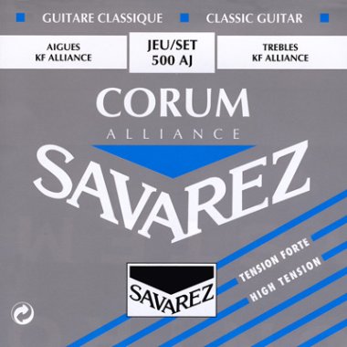 Savarez 500AJ Alliance/Corum HT Classical Guitar Strings, Full Set