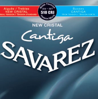 Savarez 510CRJ New Cristal NT / Cantiga HT Guitar Strings, Full Set
