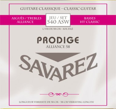 Savarez 540ASW Prodige Alliance 58 Guitar Strings 58-64 cm, Full Set