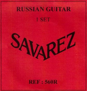 Savarez 560R Russian 7-String NT Classical Guitar Strings, Full Set
