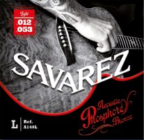 Savarez A140L Phosphore Bronze Light Acoustic Guitar Strings 12-53