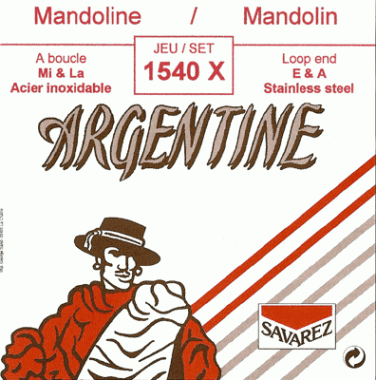 Savarez Argentine 1540x Stainless Steel Loop End Mandolin Strings