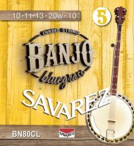 Savarez BN80CL Banjo Strings 5-String Set Custom Light 10-20