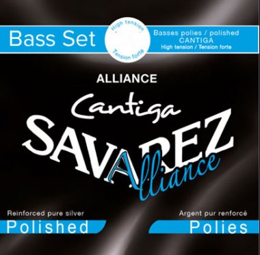 Savarez Cantiga Polished HT Classical Guitar Strings D,A,E Bass Set